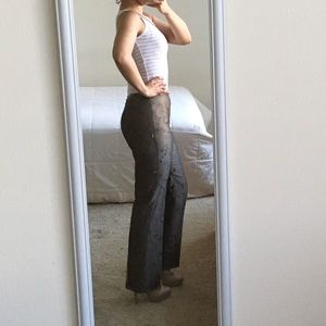 ANN TAYLOR- olive formal trousers